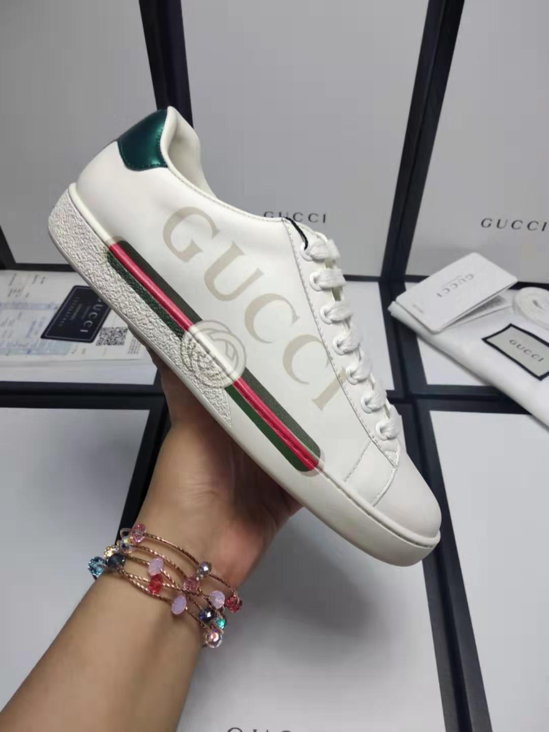 原版原单Gucci古驰小白鞋微信货源 广州工厂批发直销