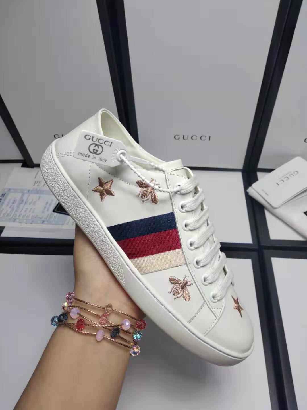 原版原单Gucci古驰小白鞋微信货源 广州工厂批发直销