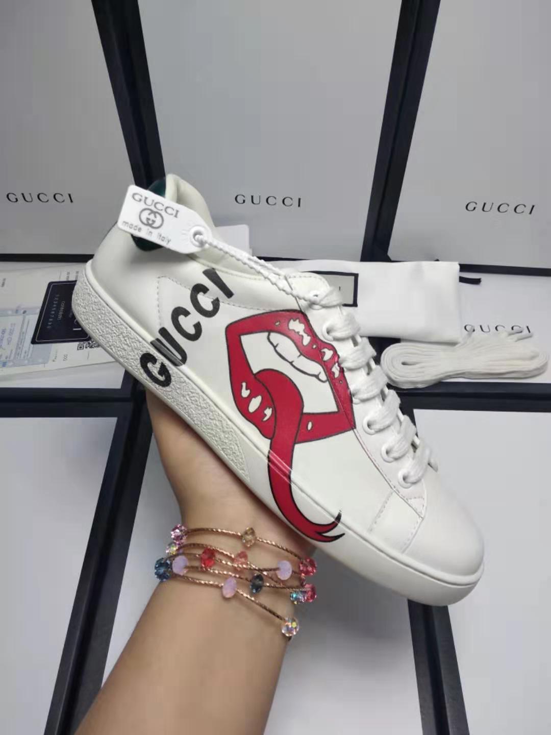 原版原单Gucci古驰小白鞋微信货源 广州工厂批发直销