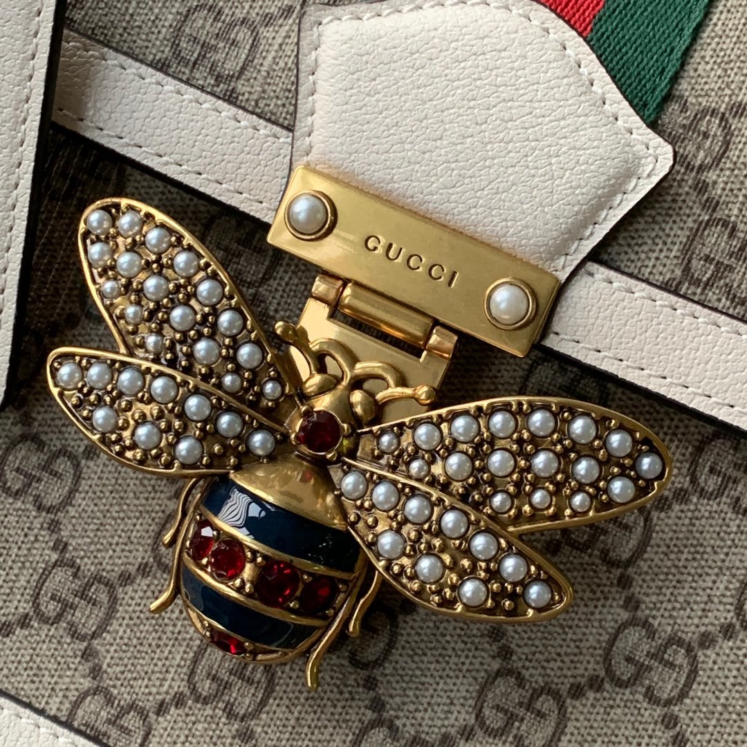 被明星同款Gucci古驰酒神蜜蜂斜跨包原单包包