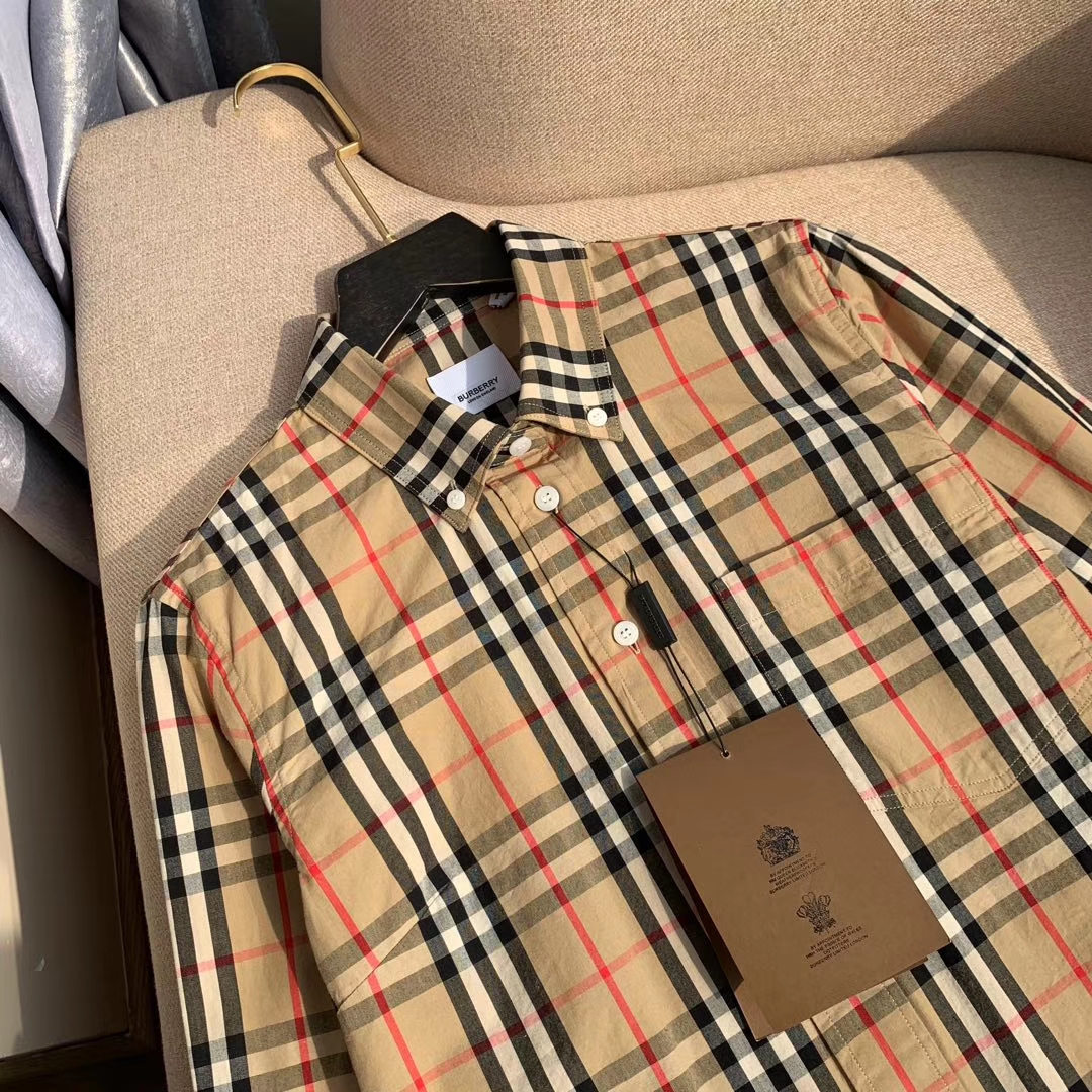 原单burberry博柏利原厂衬衣一手货源 厂家直销 一件代发