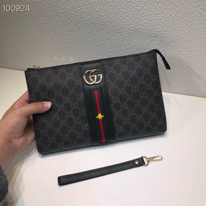 GUCCI古驰男女士钱包手拿包原单奢侈品男包双G手包