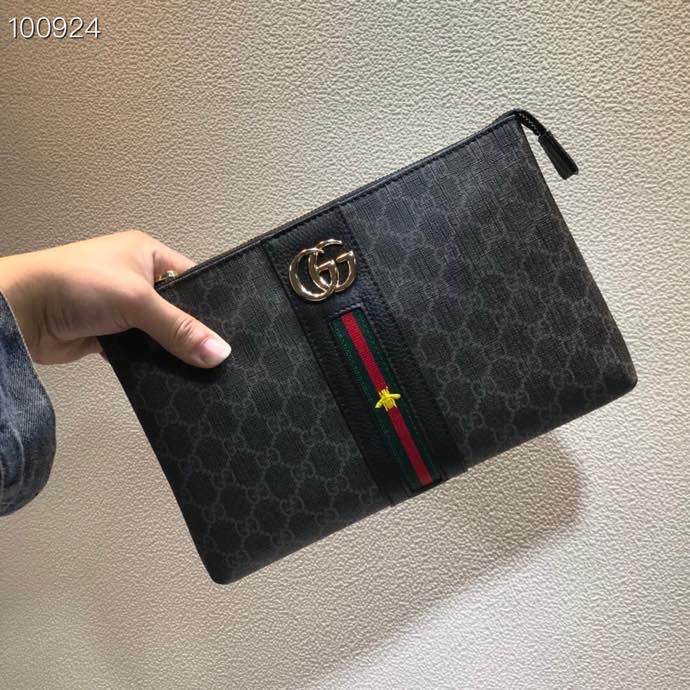 GUCCI古驰男女士钱包手拿包原单奢侈品男包双G手包