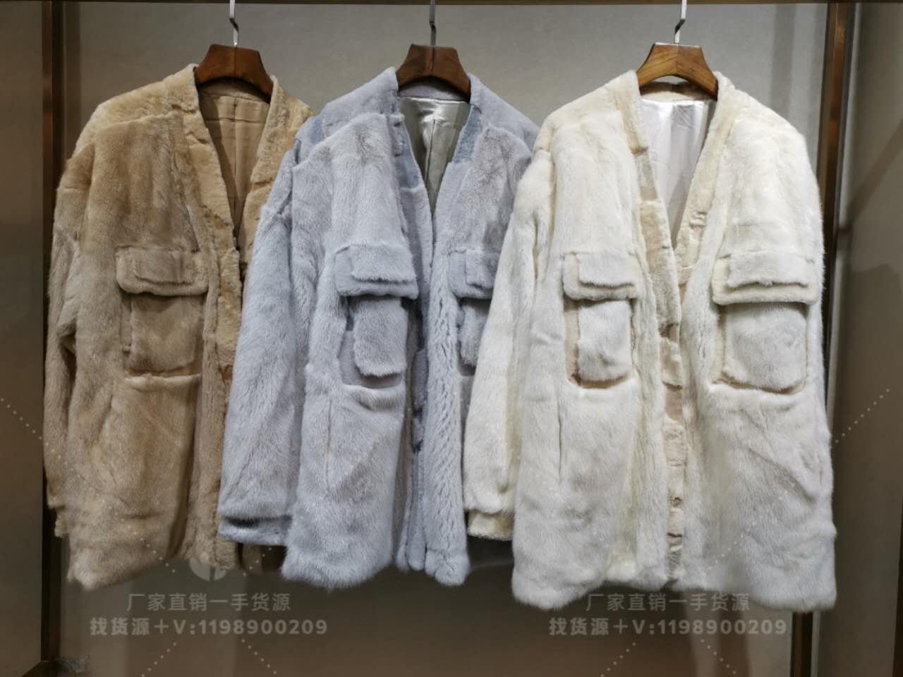 羊绒大衣 羊绒衫 皮草 水貂 10181大衣一手货源
