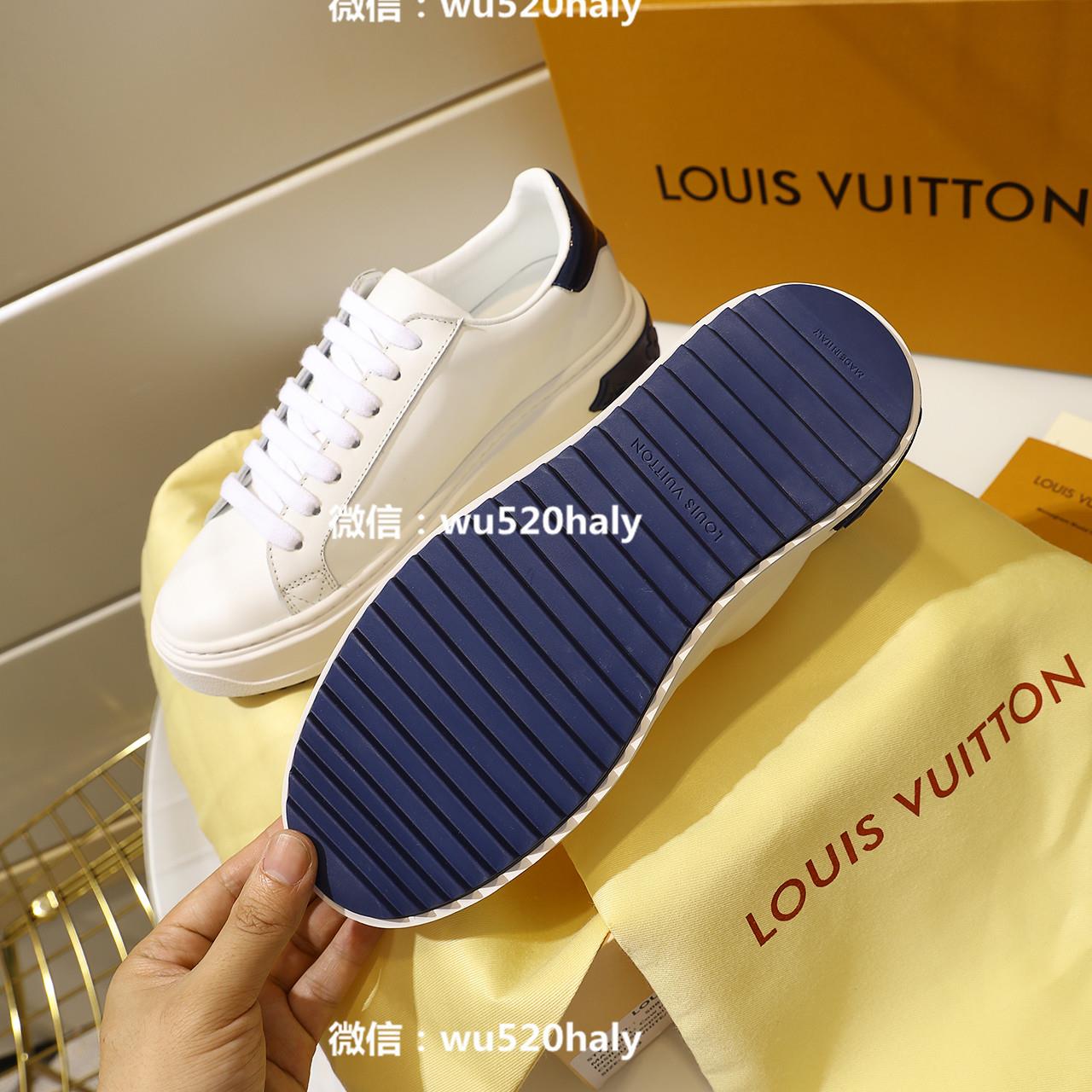 lv supreme联名小白鞋  2018走秀款lv刺绣小白鞋运动休闲板鞋