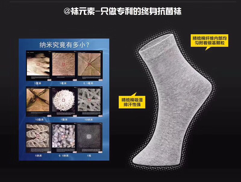 专利抗菌袜 低门槛代理 2个月卖不掉包退款