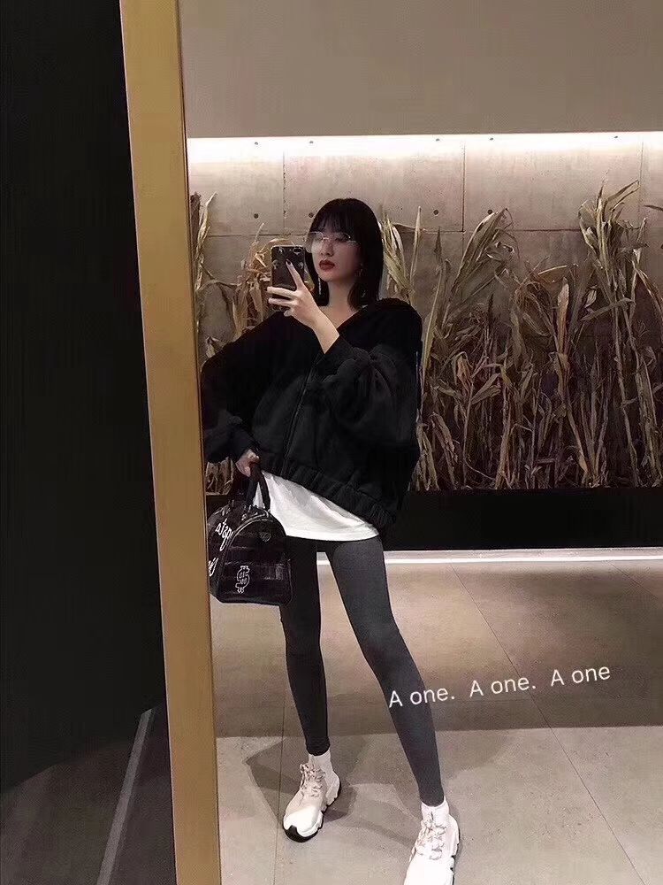 假两件打底绒绒裤