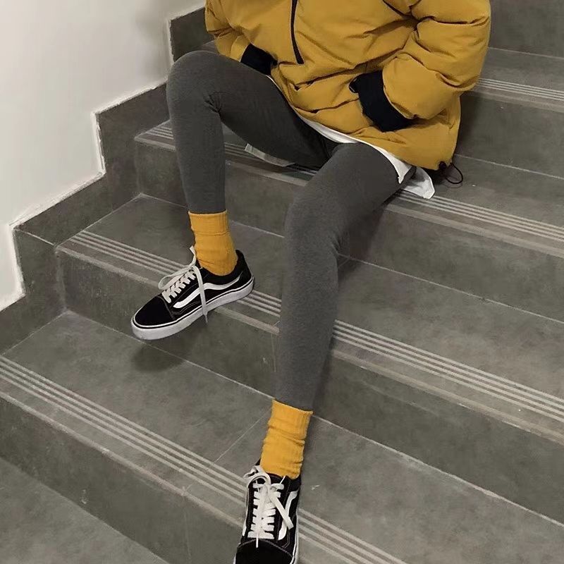 假两件打底绒绒裤