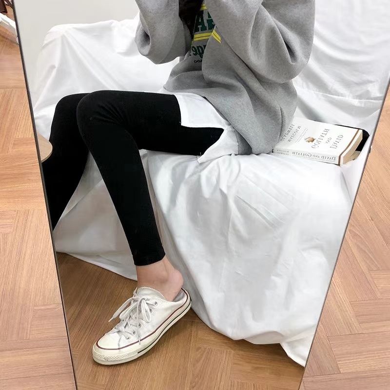 假两件打底绒绒裤