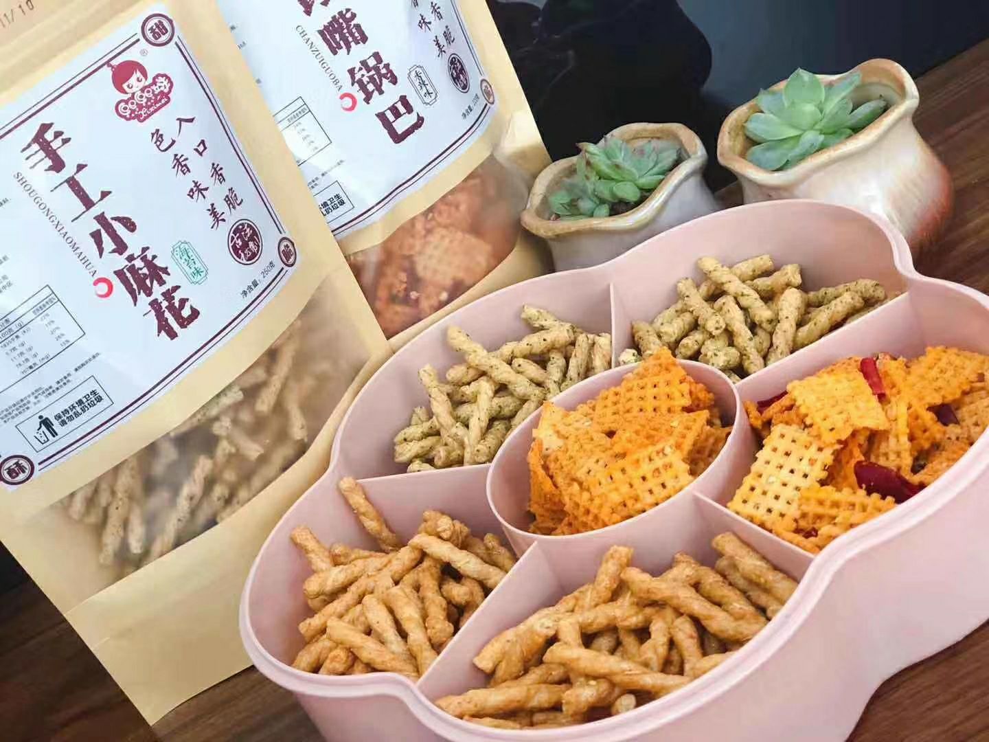 麻花脆，锅巴，无添加无防腐剂。