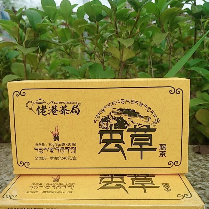 蛹虫草藤茶调理身体机能，可以起到养胃降血压的功效