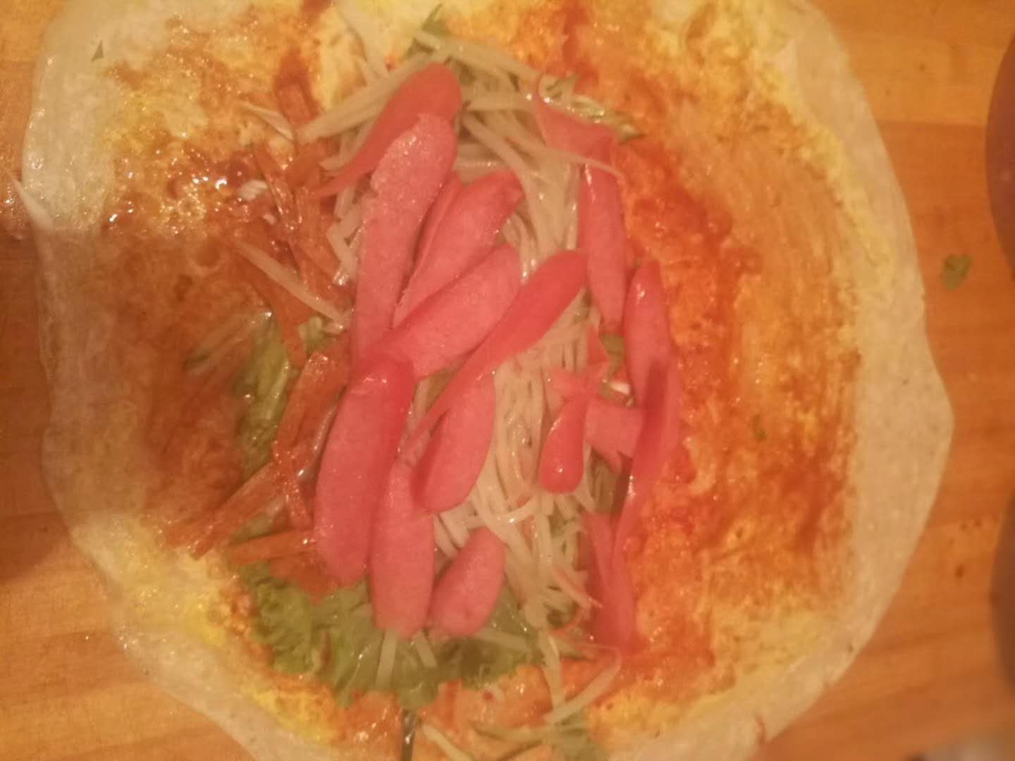 最好吃的东北风味卷饼  月入两万很轻松   顾客每天排队买
