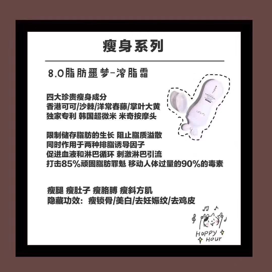 溶脂霜 有独家米奇按摩头  全身瘦 效果一级