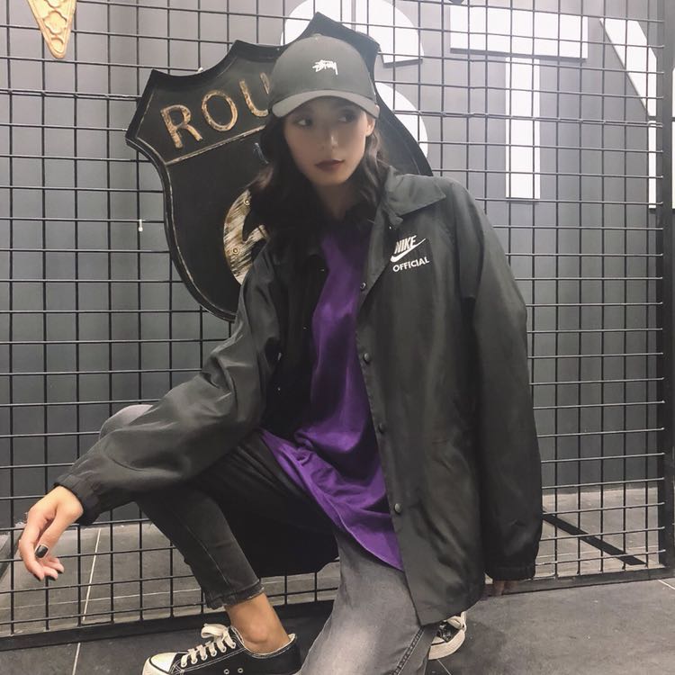 耐克 /NIKE # OFF 联名海外版基础款教练夹克海外专柜爆款