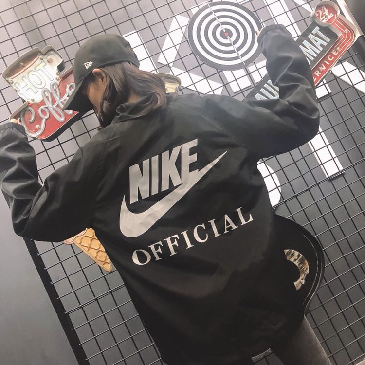 耐克 /NIKE # OFF 联名海外版基础款教练夹克海外专柜爆款