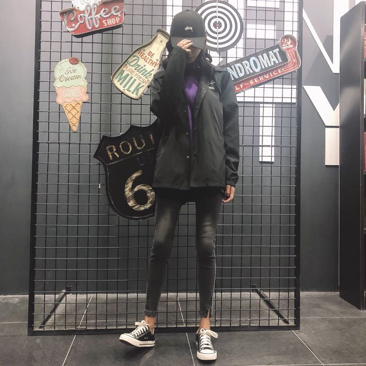 耐克 /NIKE # OFF 联名海外版基础款教练夹克海外专柜爆款