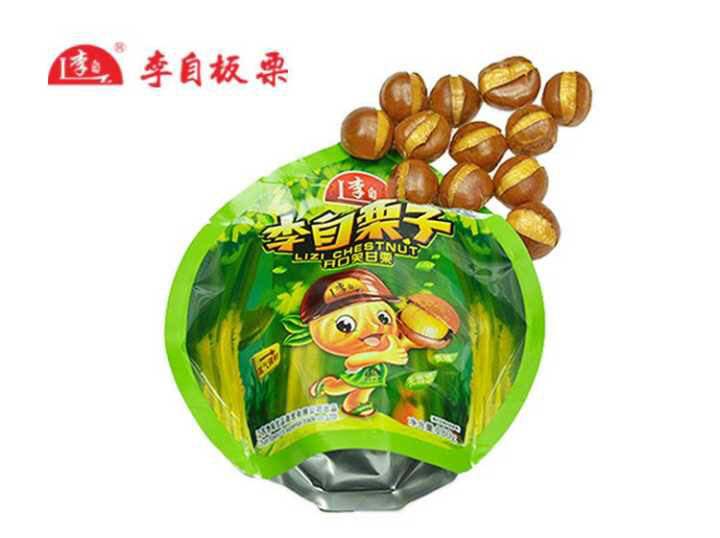 李自板栗货源 休闲零食0元代理 品牌销售