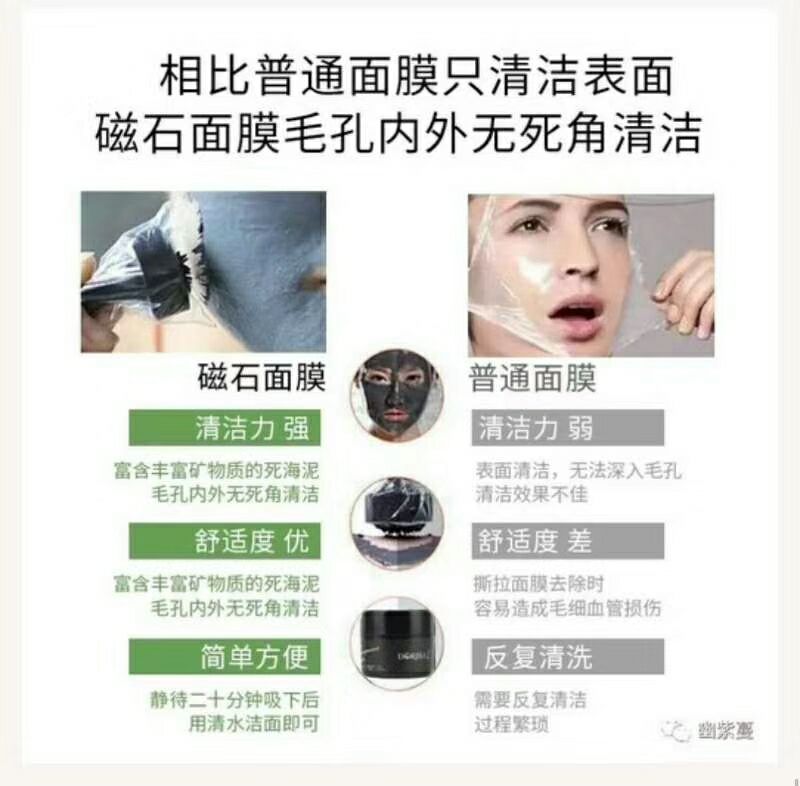 朵纪磁石清洁面膜 270三盒 一个月没赚钱包退!