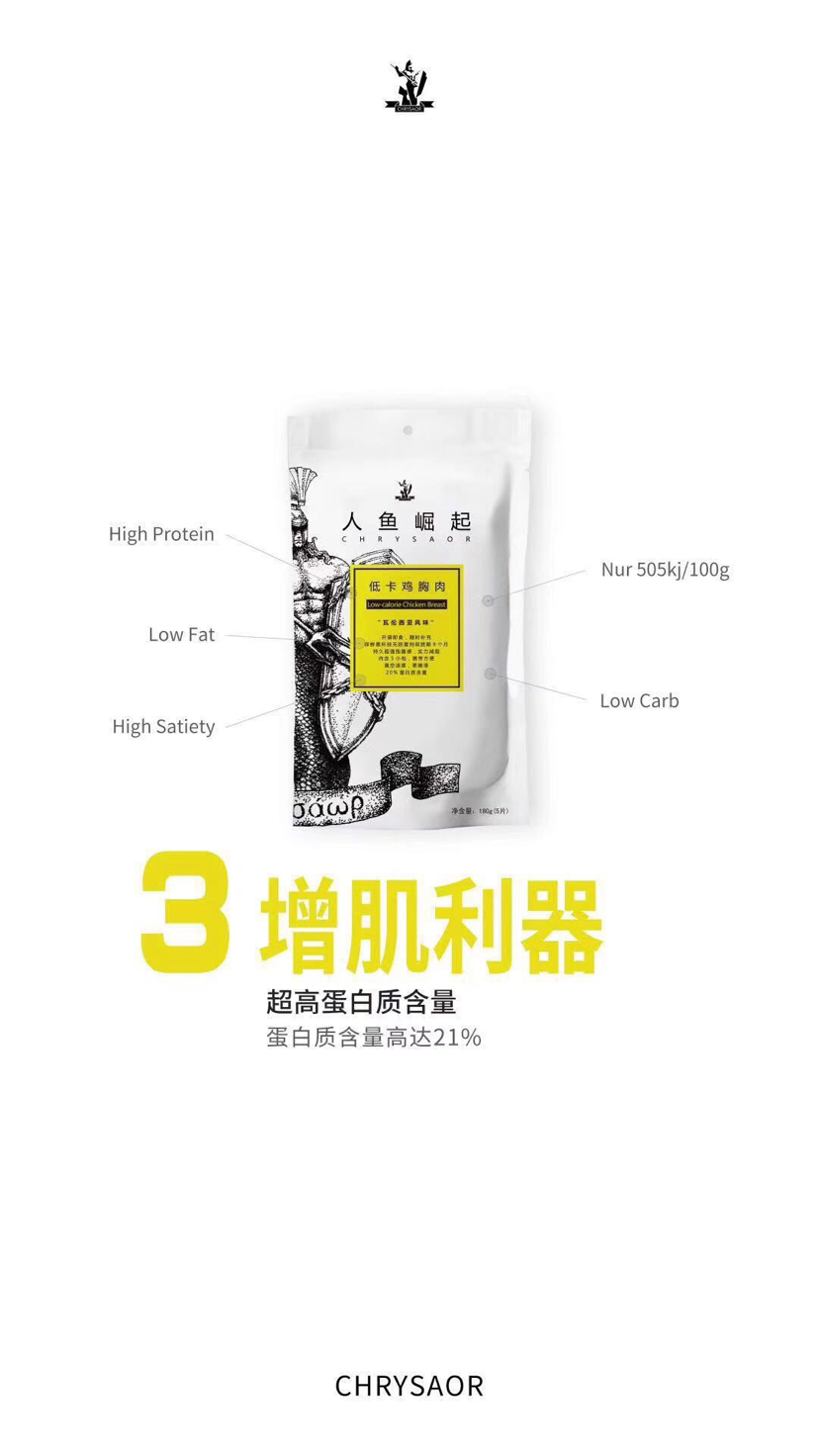 人鱼崛起鸡胸肉 健身代餐 低卡减脂 减肥人群的好帮手