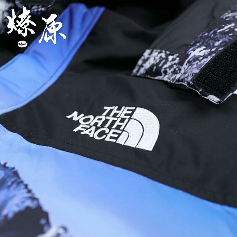 supreme联名北面雪山羽绒服 支持货到付款