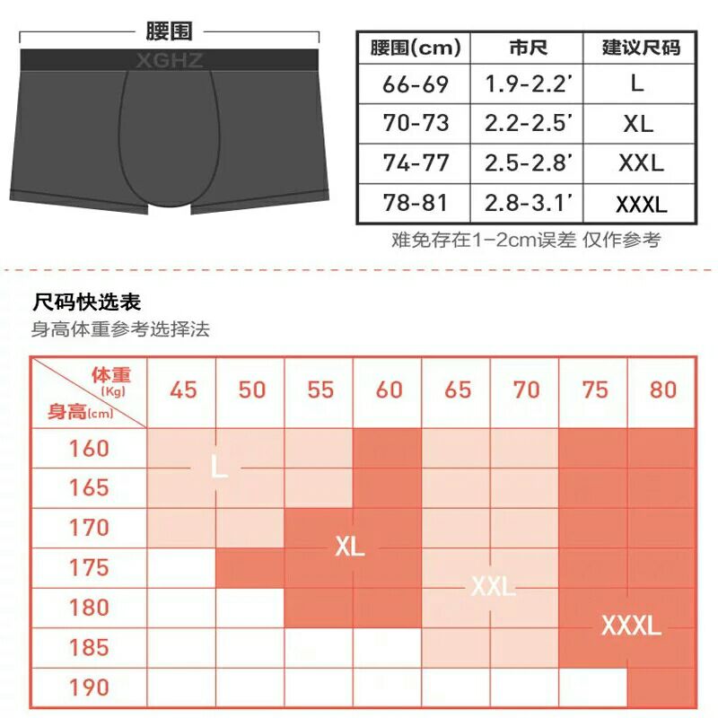 3条盒装莫代尔青春男士内裤无痕性感潮流低腰透气个性无痕四角裤