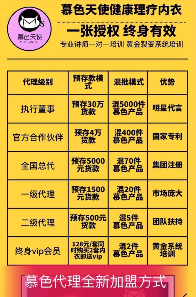 慕色天使一款健康理疗内衣