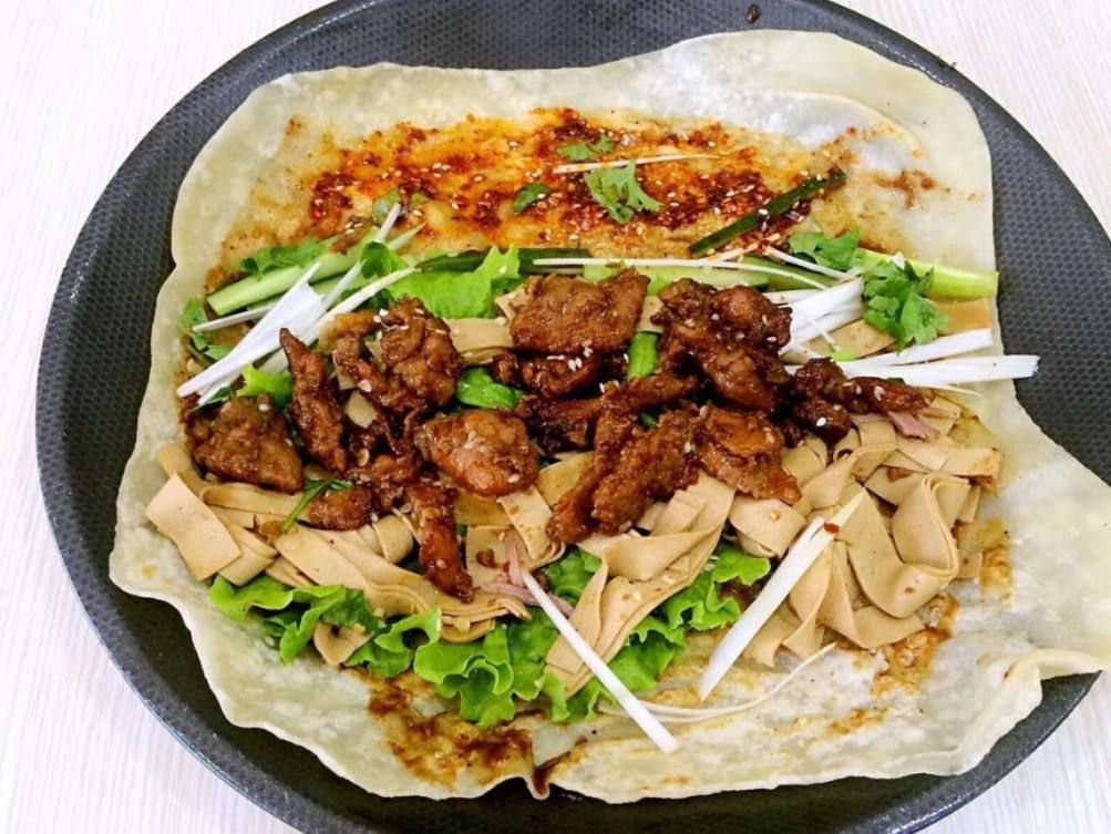 涛哥美味卤肉卷 非常美味 小本生意