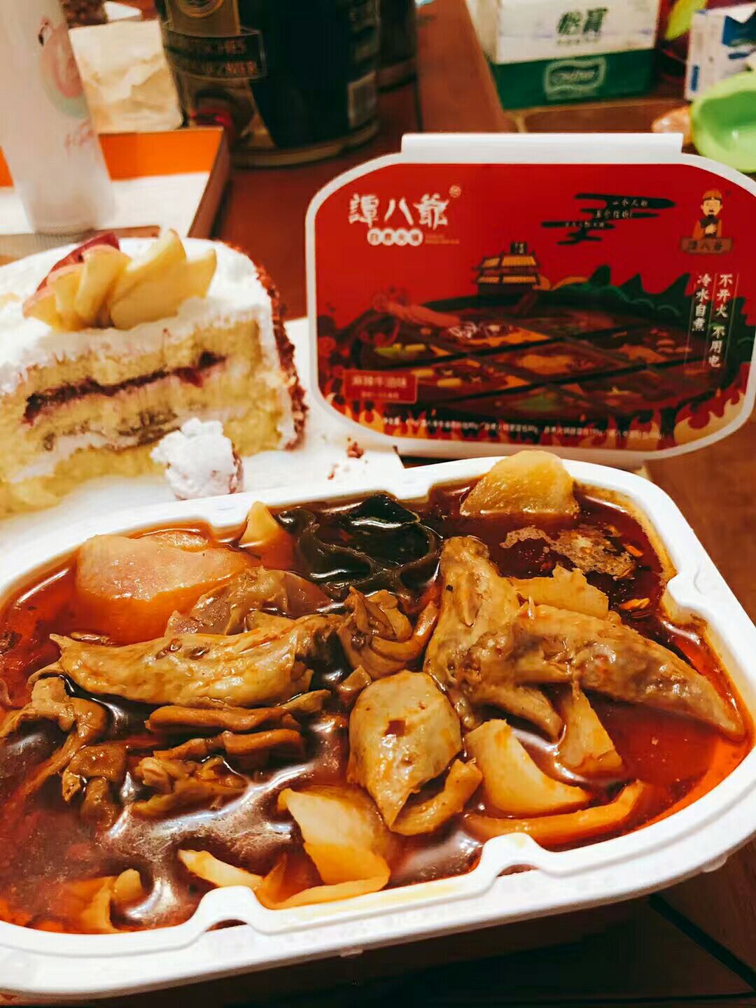 谭八爷自煮小火锅 就是方便 一瓶矿泉水搞定