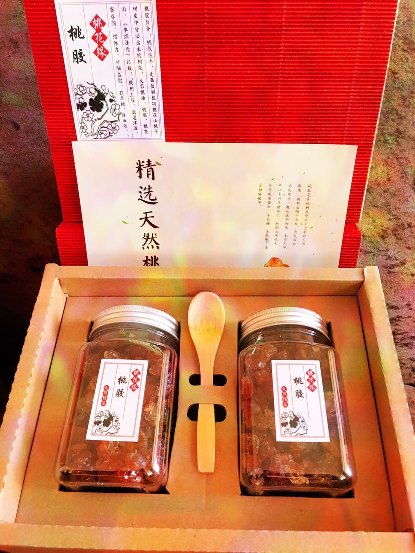 美容养生认准桃花缘天然野生桃胶