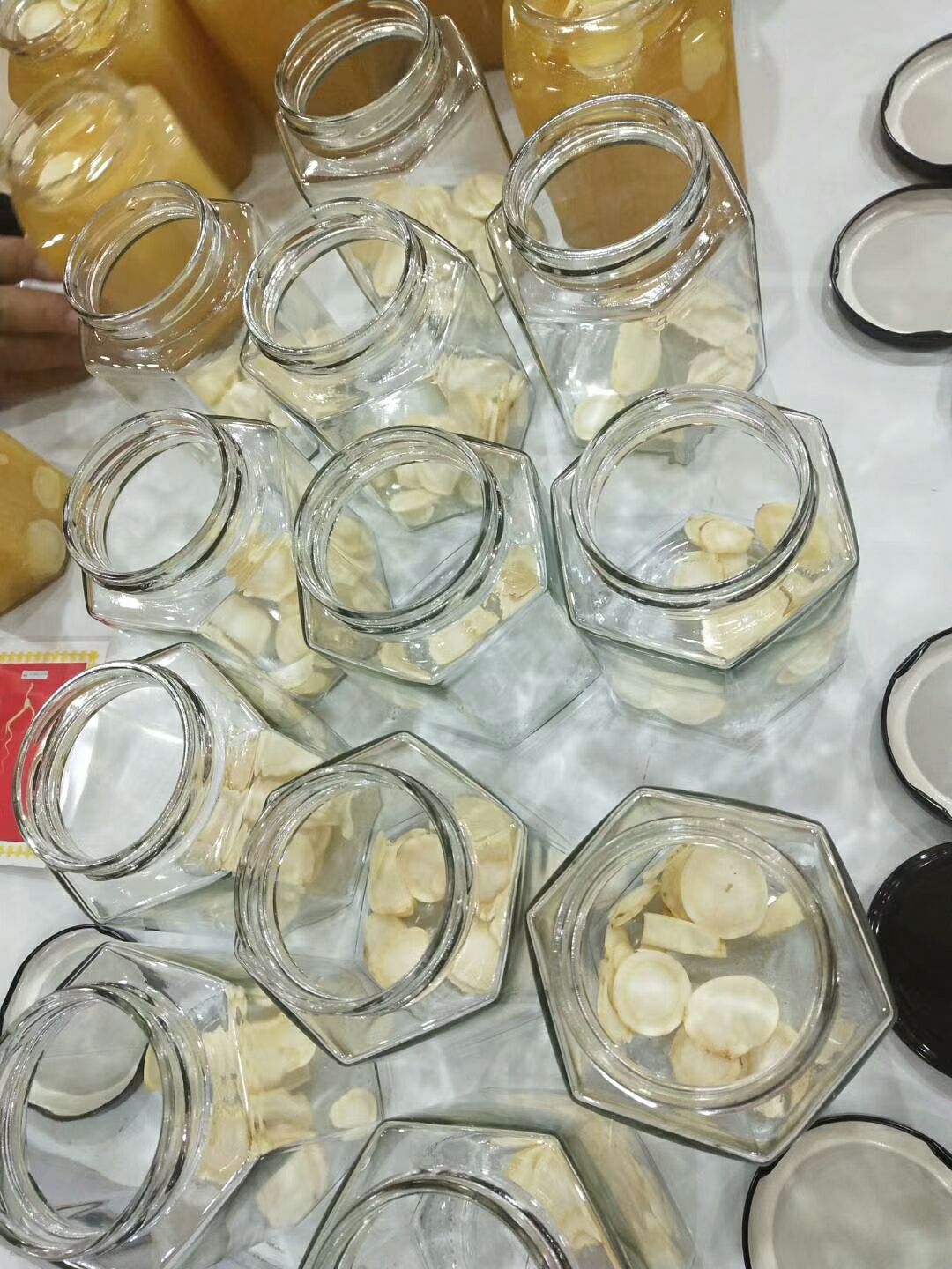 长白山人参，野生椴树蜜，手工人参蜜片