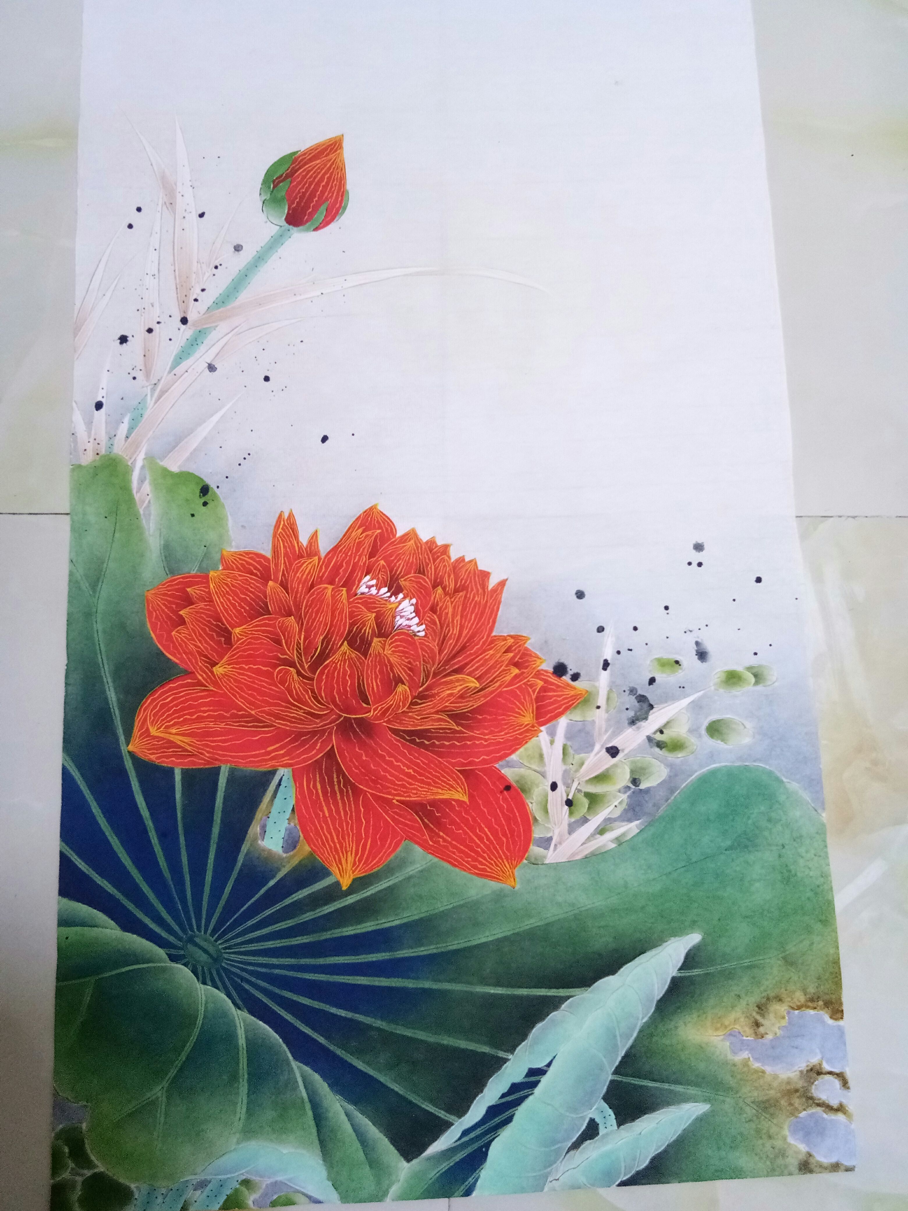 纯手工,工笔画 可定制 放在书房卧室的最佳选择