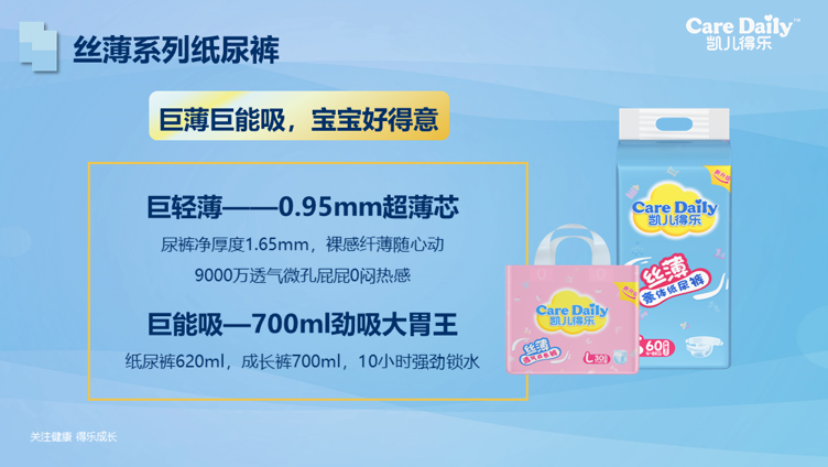 凯儿得乐国民品牌，国际品质，中国的纸尿裤市场，销量排名第一