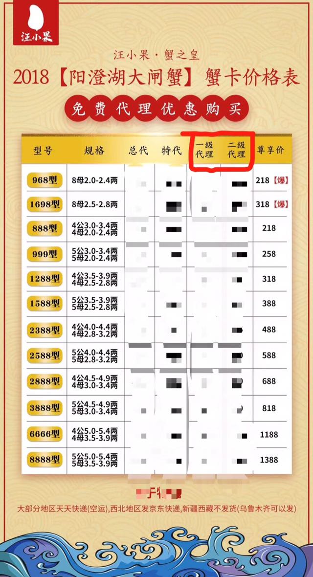 阳澄湖大闸蟹 0元招分销代理