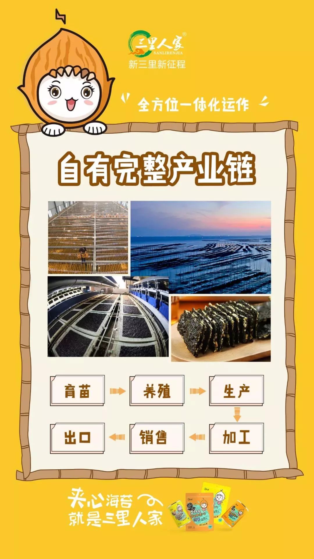 三里人家夹心海苔零食