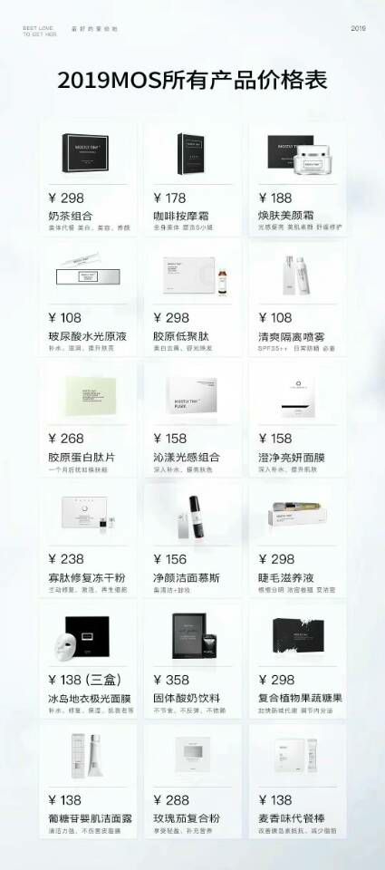 mos瘦身护肤产品❤