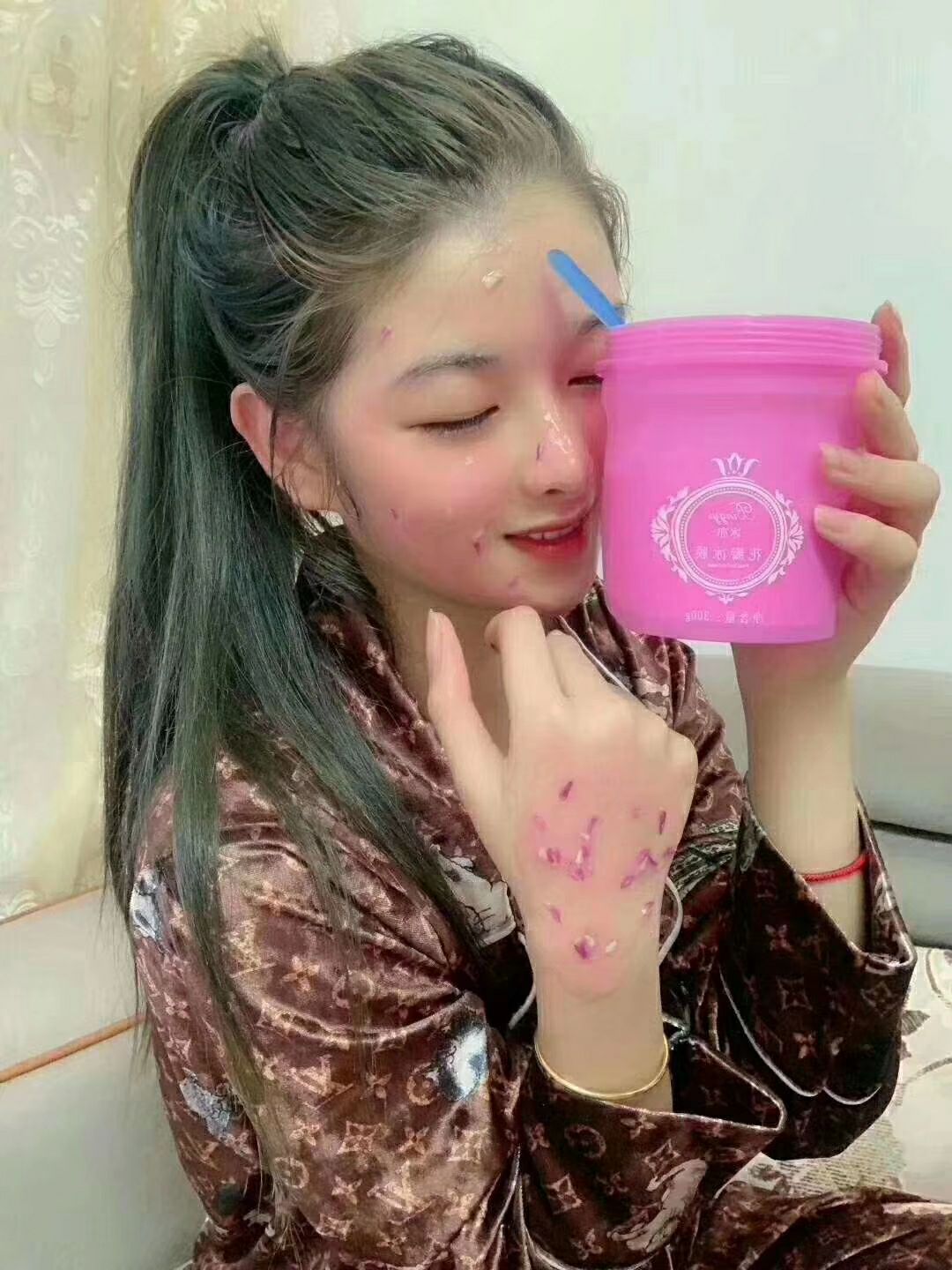 爱不释手一起用冰亦花瓣冰膜