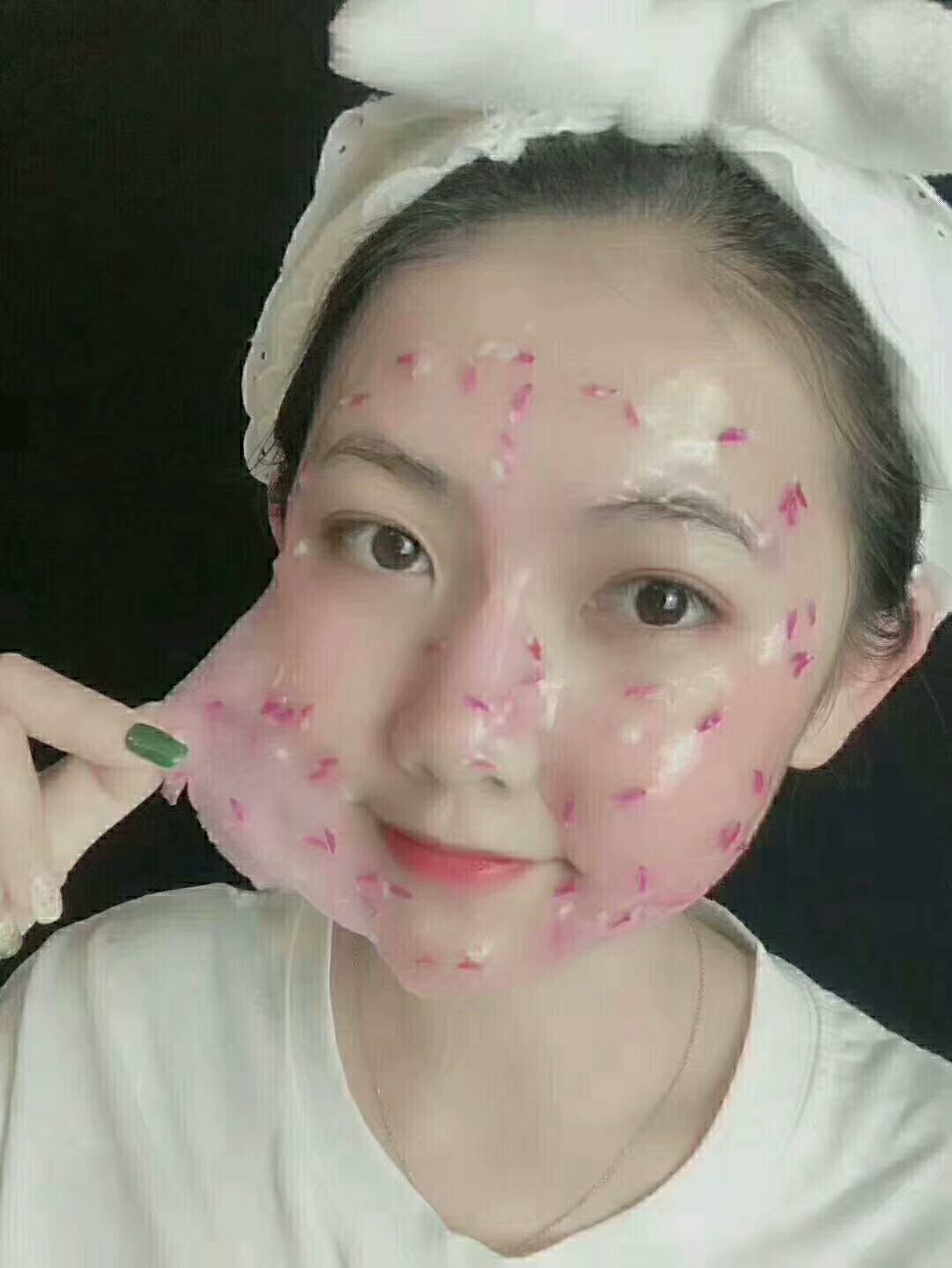 花瓣面膜可以美白补水祛斑祛痘修复红血丝提亮肤色等一系列问提题