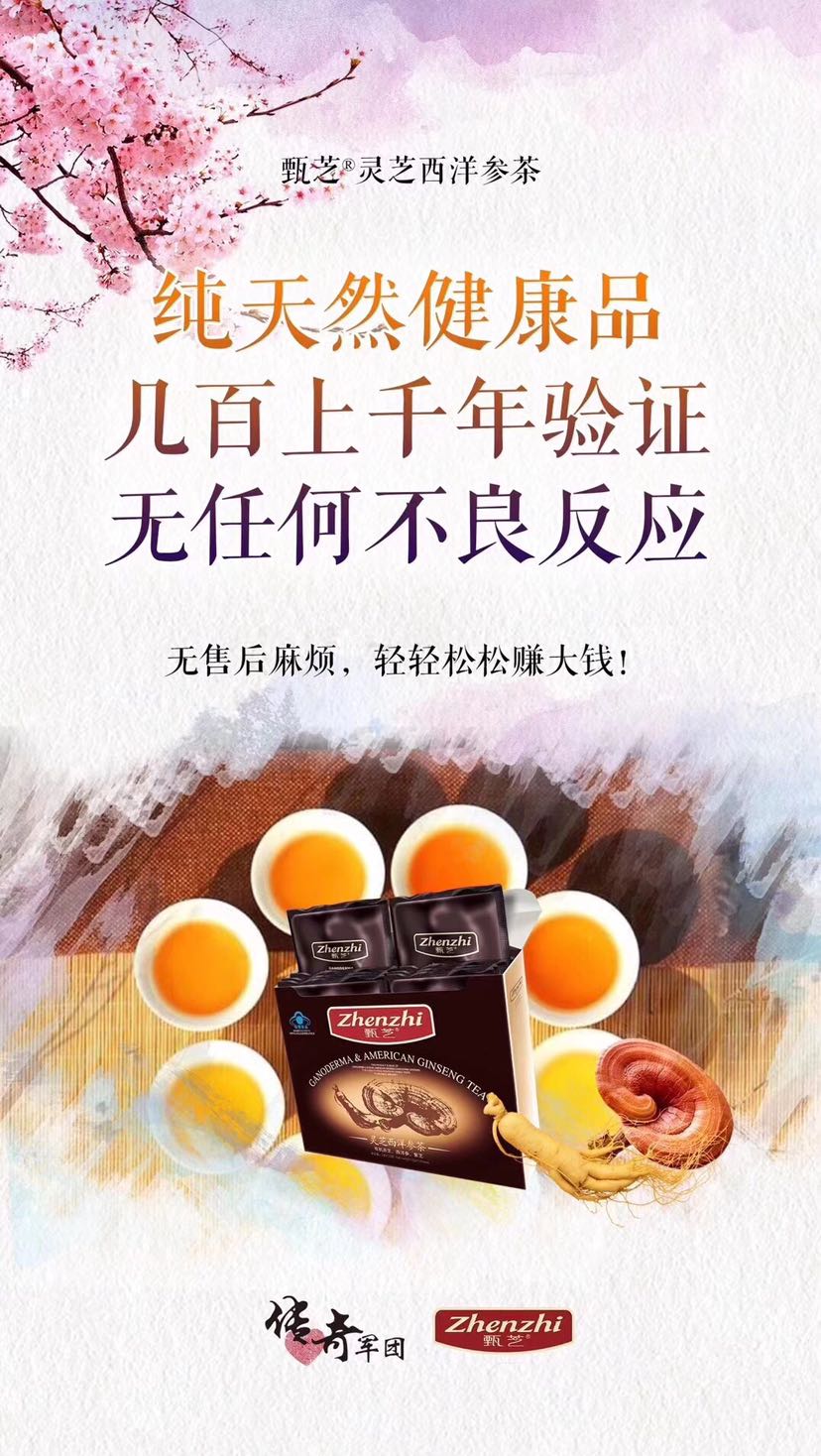 灵芝西洋参茶，大健康饮品，市场空白