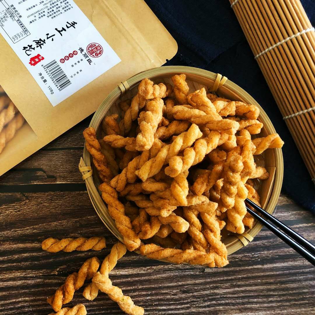 【6袋6.9】100g*6袋德丽臣小麻花香酥零食袋装特产