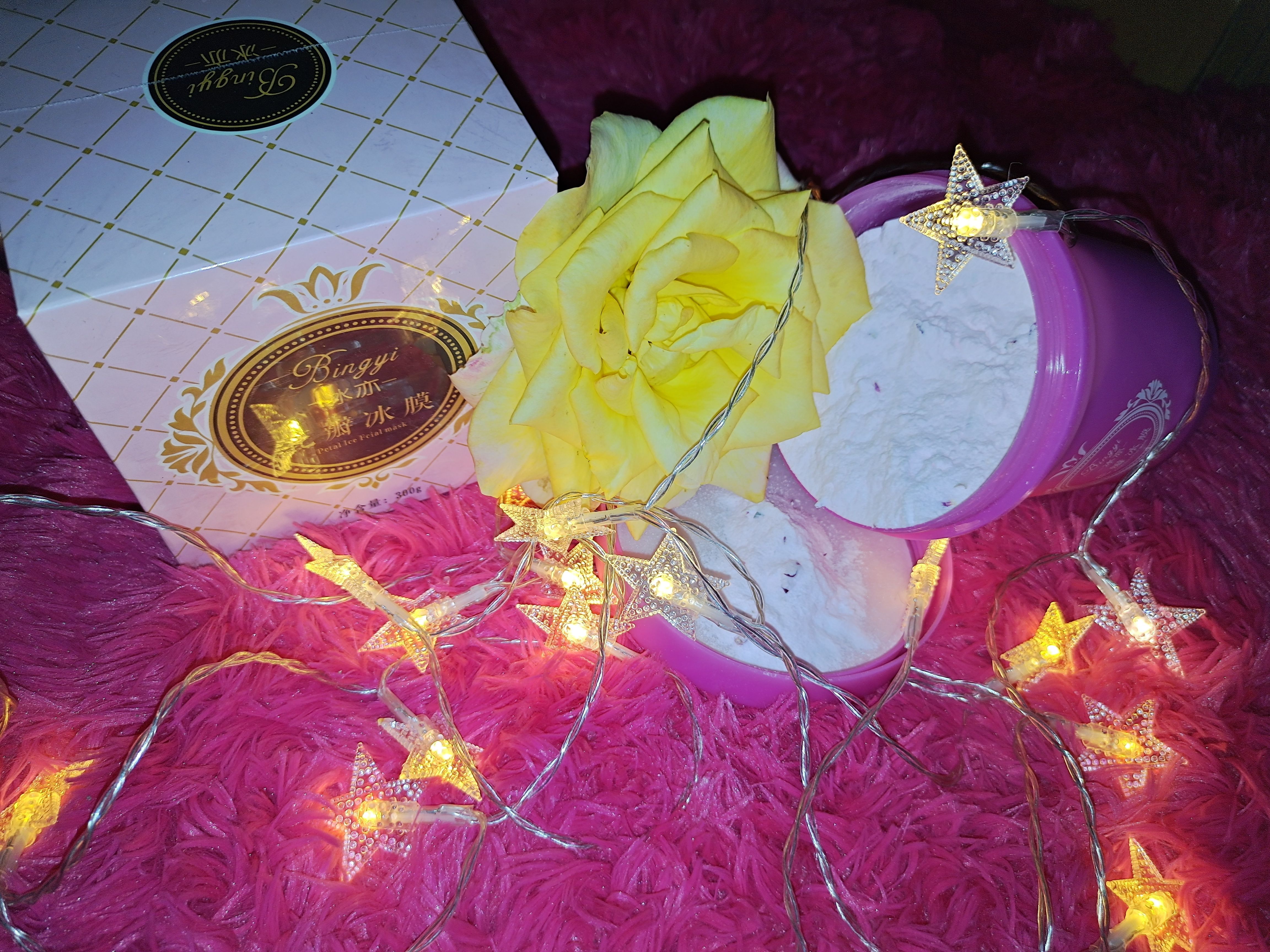 花瓣面膜补水保湿美白女正品冰膜祛痘淡化痘印淡斑网红软膜粉